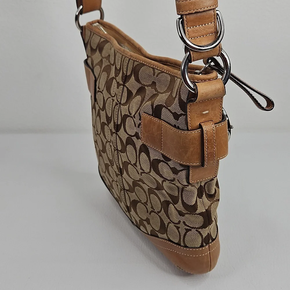 Authentic Coach Monogram Leather SOHO Crossbody Shoulder Bag - Picture 6 of 15